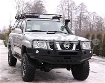 HD-Windenstoßstange für Nissan Patrol Y61 GU4 - mit  Rammschutz